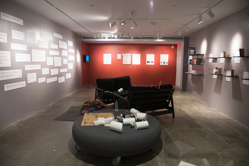 "The FAQ: Fearlessly Asked Questions" exhibit was curated by graduate students Renee Storiale and Erica Jenson, both studying museum studies.