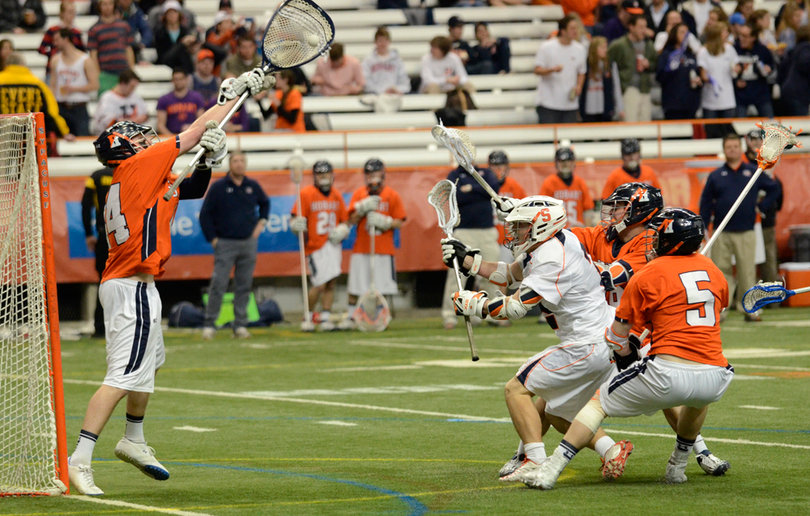 Peter Zonino frustrated the Orange attack with 18 saves on 30 shots on goal from SU.