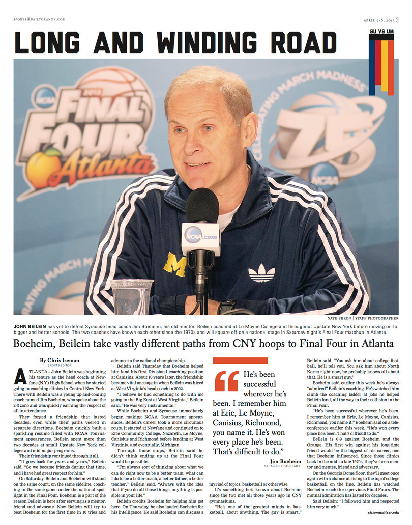 The Daily Orange’s Final Four special edition: ‘Final Faceoff’