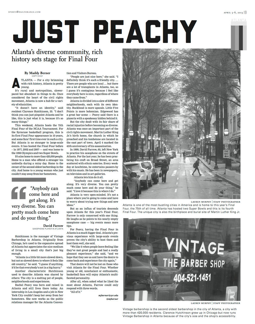 The Daily Orange’s Final Four special edition: ‘Final Faceoff’