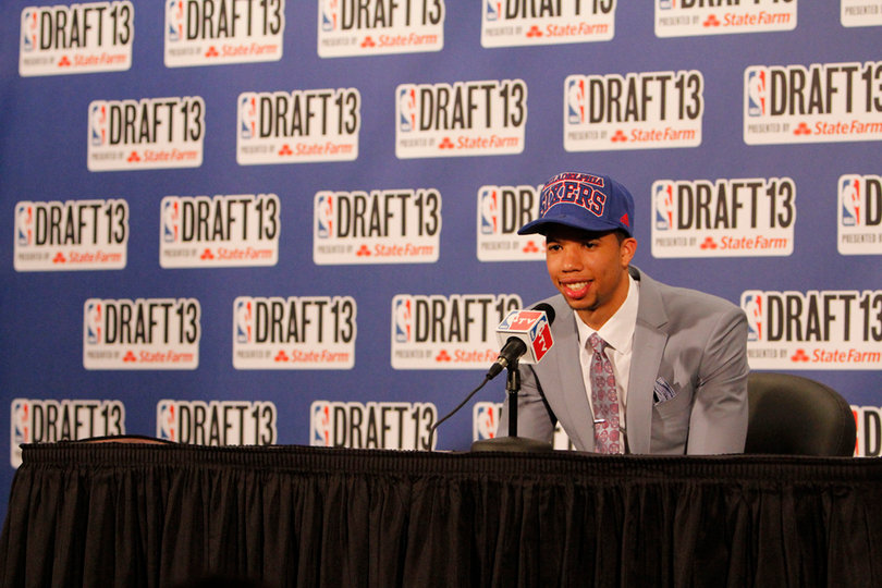 Carter-Williams joins long-time friend Nerlens Noel with Philadelphia 76ers as 11th pick in 2013 NBA Draft