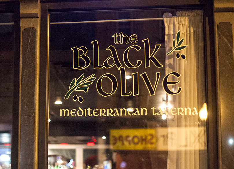 The Black Olive offers Mediterranean dishes and live music.