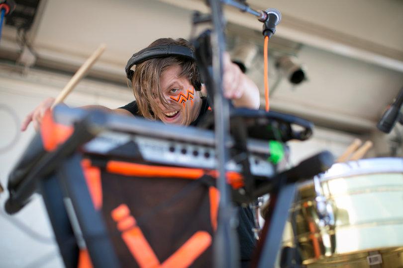 Delong was the second electronic musician to perform at this year's Juice Jam.