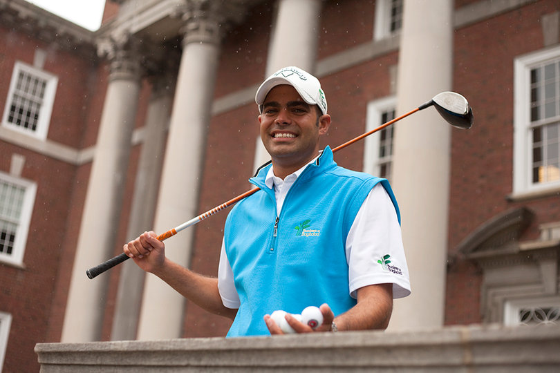 Joe Hanna, a Maxwell graduate student, created the Bunkers in Baghdad program, a non-profit organization that delivers golf equipment to military members.