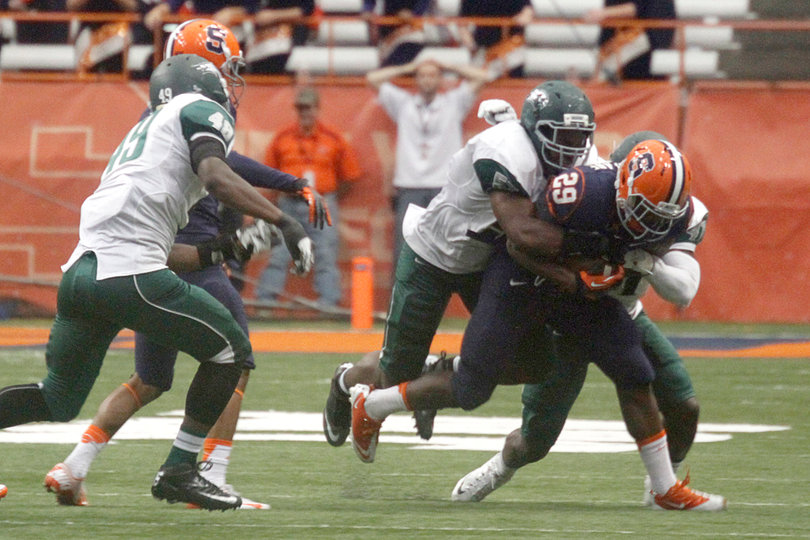 McFarlane finished with seven rushes for 23 yards and a touchdown. 