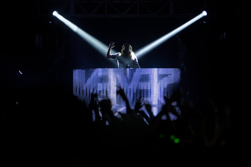 Seven Lions performs in front of a packed house.