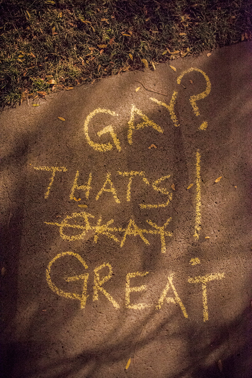 Come as you are: Chalk the Quad event, campus resources help students express sexuality