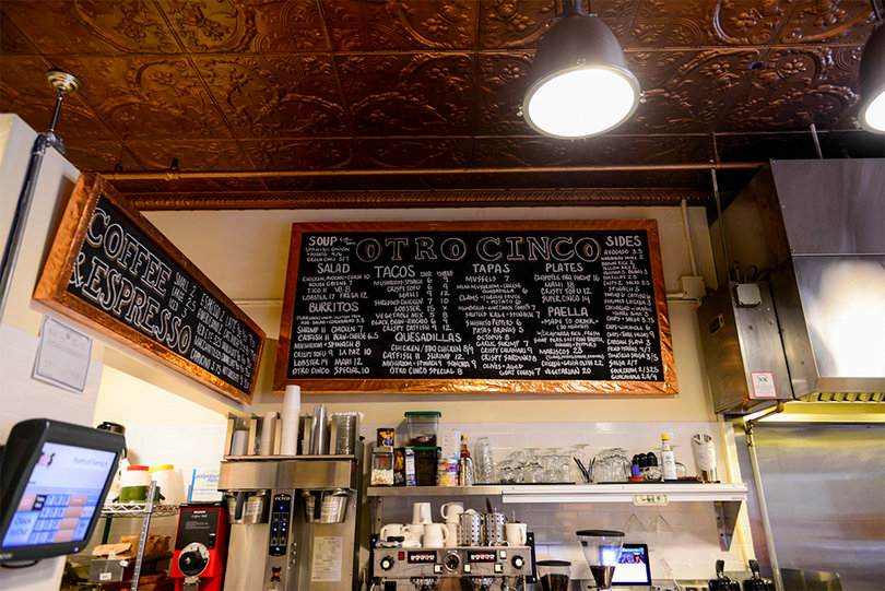 Manager Jeffrey York said Otro Cinco will offer a fun, intimate, "European" atmosphere, with a wait staff available for dinner and take-out available 8 a.m. to 10 p.m.