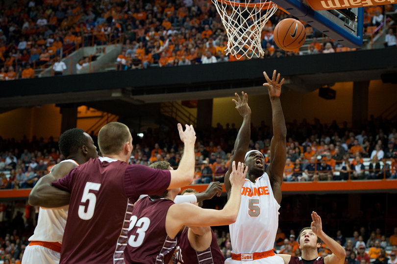 C.J. Fair banks in two of his game-high 20 points. 