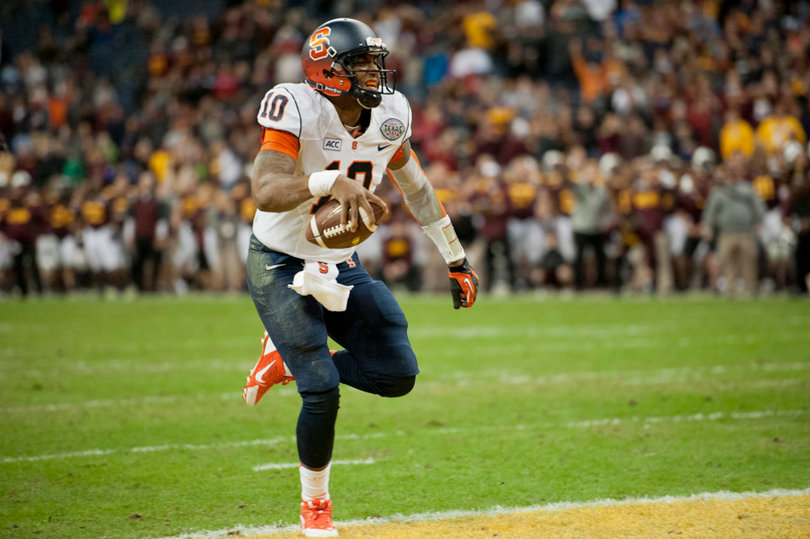 Hunt coasts in for the winning score in SU's 21-17 Texas Bowl victory over Minnesota.