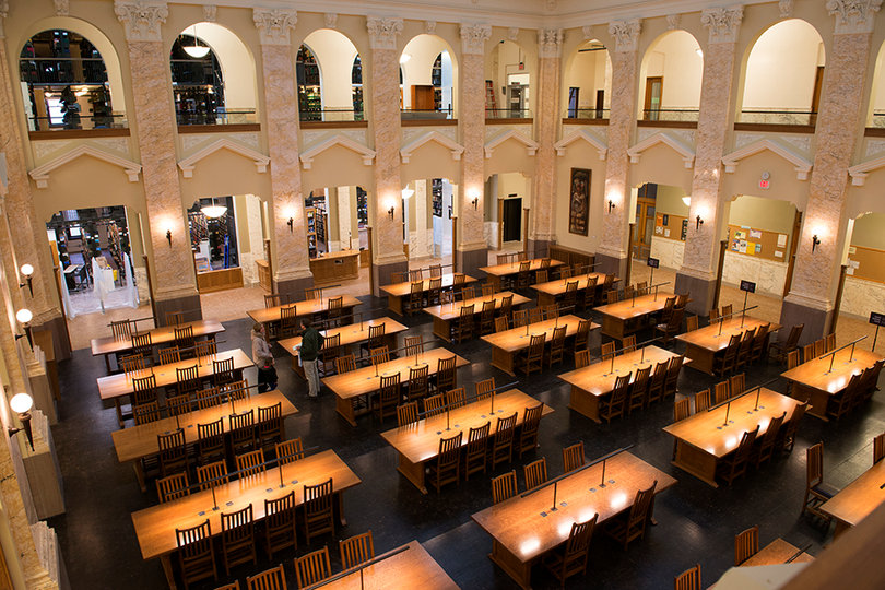 The Carnegie Library Reading Room renovations strike a balance between modernization and preserving its historical authenticity. 