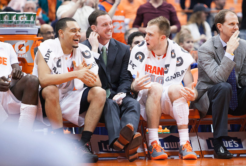 Cooney and SU assistant coach Gerry McNamara have become very close, McNamara guiding the sophomore through an up-and-down collegiate journey. 