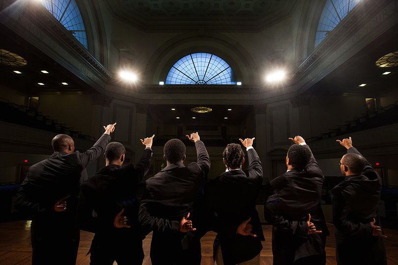 Alpha Phi Alpha fraternity members will perform a step dance at the Martin Luther King Jr. celebration. King himself was once a member of the same fraternity. 