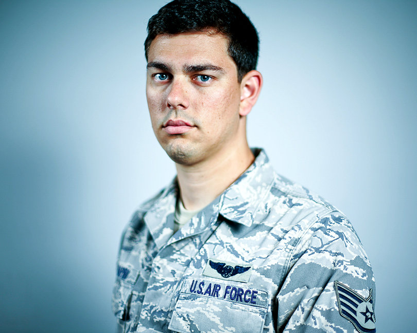 Drew Shapiro, a former staff sergeant in the U.S. Air Force, attends Syracuse University as a photojournalism and Middle Eastern studies major.