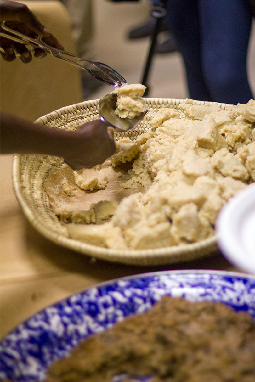 Food served at the My Lucky Tummy dinner were from countries such as Bhutan, Afghanistan, South Sudan, Iran and the Mohawk Nation.