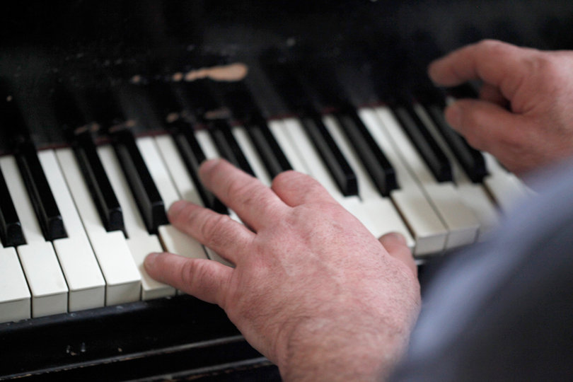 German began taking piano lessons when he was four years old. Though he stopped for a period when the lessons were not available, he later returned to playing piano as an adult.