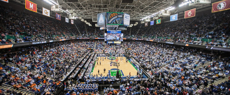 An overlook of the Greensboro Coliseum early Friday afternoon. 