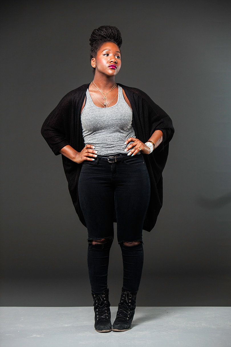Amina Isa, a sophomore public relations major, was intrigued by style trends at the Coachella music festival, and plans to have a hipster look for the summer.

