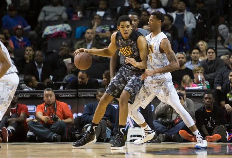 McCullough defends Kentucky commit Karl Towns in the paint. He had trouble defensively, and that hurt his game on the other end. 