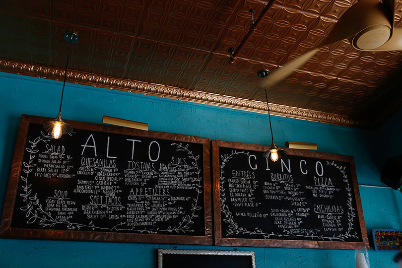 Alto Cinco’s menu gives customers a taste of authentic Mexican cuisine. Its catish tacos are a local favorite.
