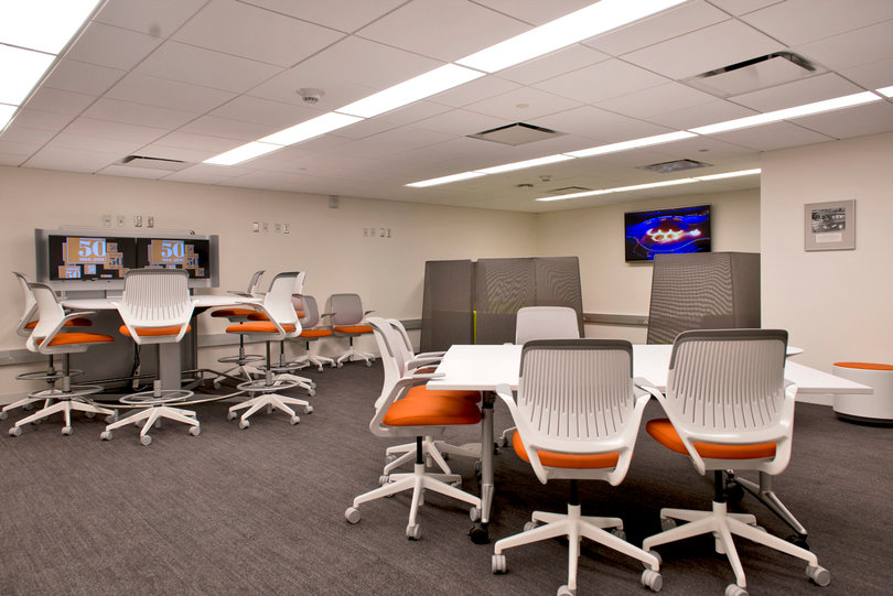 Classroom space that was renovated as part of the Newhouse II construction will be used by students and faculty.