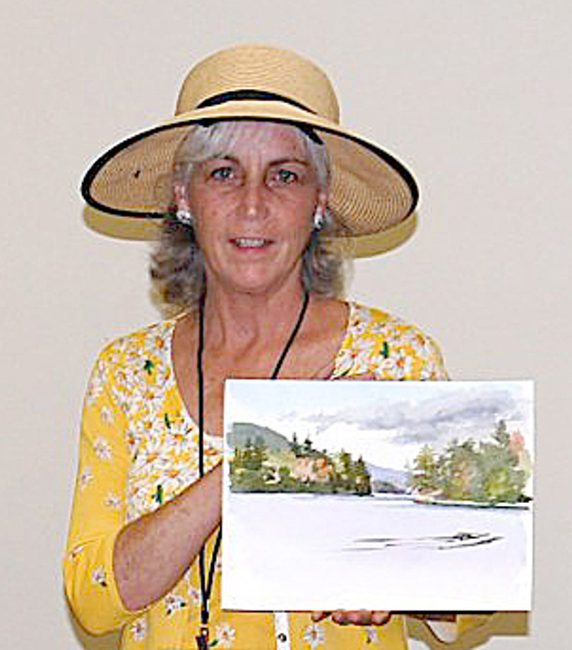 Frances Gaffney was SUNY-ESF's artist-in-residence. Gaffney said she focused her paintings on concepts of meditation such as center, balance and expansion.