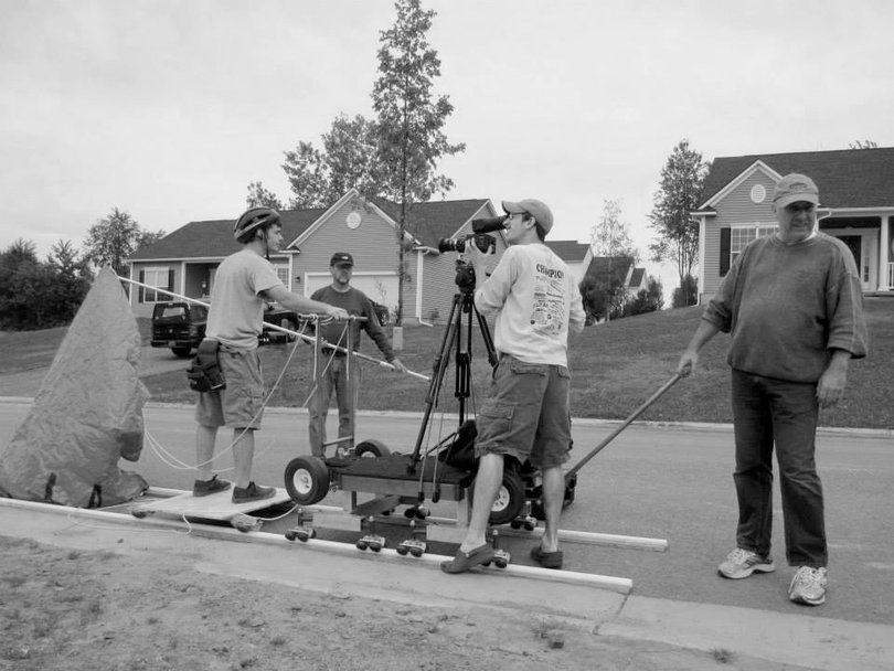 Marc Schoeberlein’s father, Warren Schoeberlein, had a background in manufacturing and created a lot of the equipment that was used for the film, including cameras, dolleys and mounts. He also helped with the business aspects.