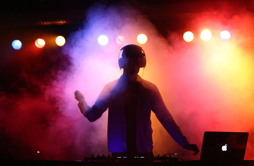 Julian Nelums, the first performer of the night, won the chance to open for Cash Cash through a student DJ competition.

