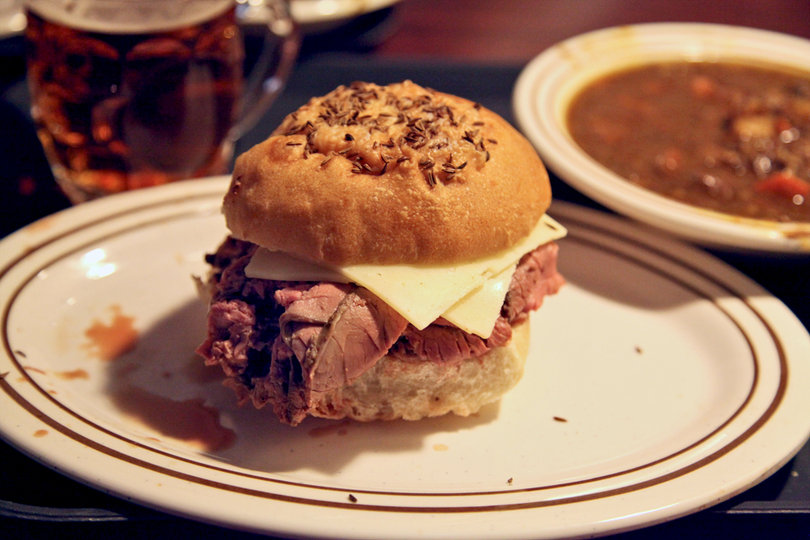  After reopening in 2014, Clark’s has brought it’s classic sandwich back to Syracuse. Served on a kummelweck roll, the sandwich features a health serving of slow-cooked roast beef. 