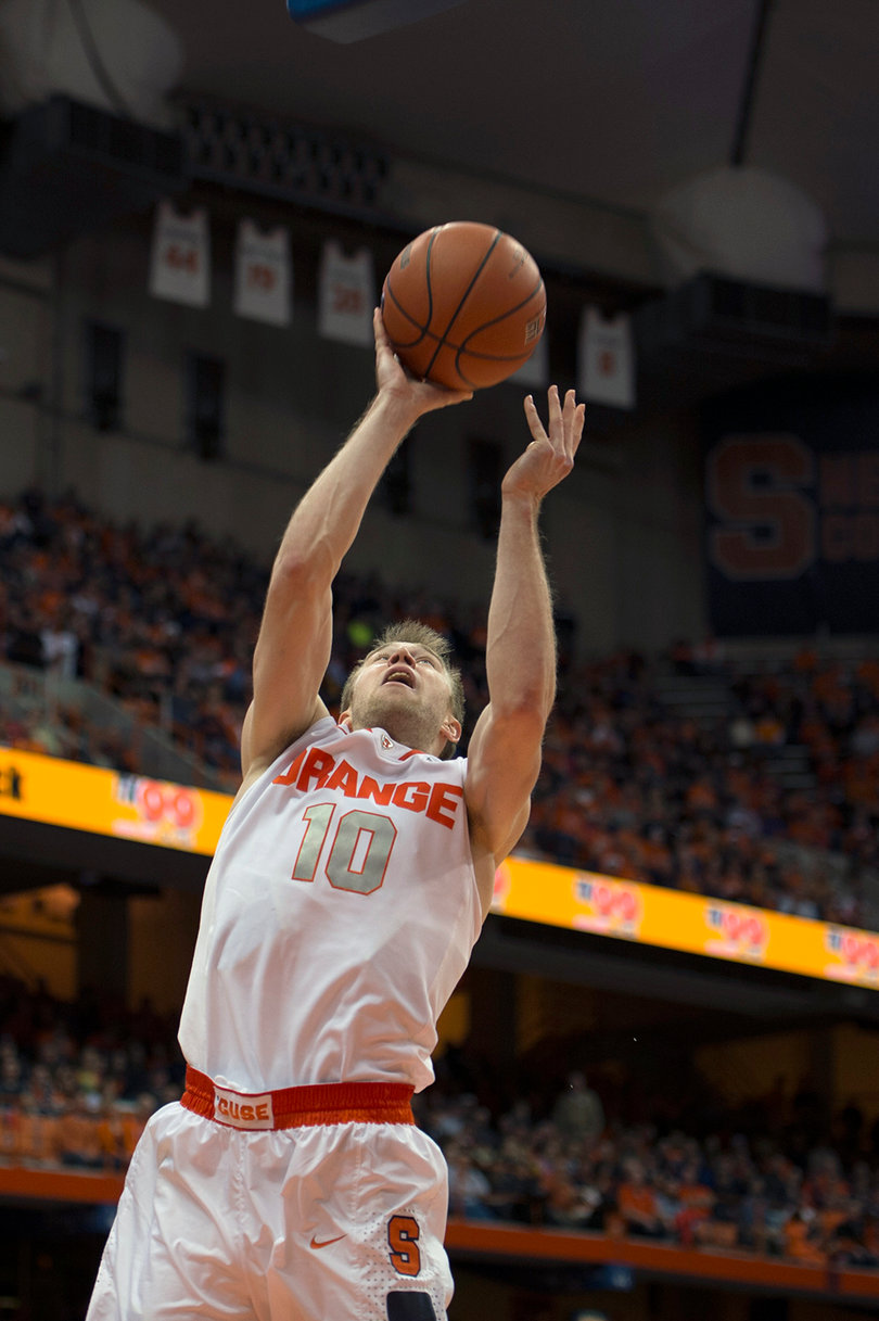 Cooney puts up a layup during the second half. His 25 points were a season-high and paced SU to victory.