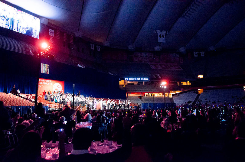 The 30th Annual Martin Luther King, Jr. Celebration was held Sunday in the Carrier Dome. The event included speeches and performances. A dinner preceded the event, which was open to the public. 