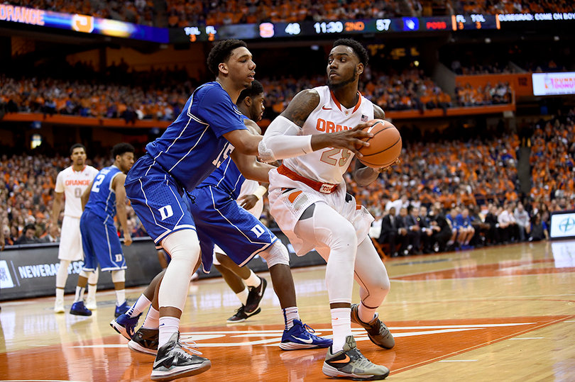 Christmas looks to make a move against Blue Devils freshman center Jahlil Okafor, who turned in a 23-point, 13-rebound performance in the Carrier Dome.