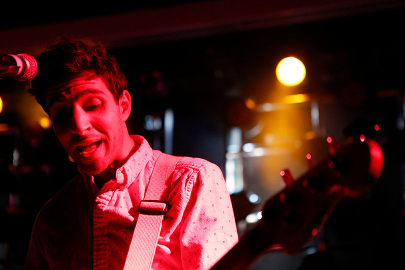 Panama Wedding's bassist rocks out during the band’s 45-minute set.