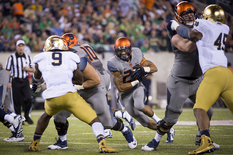 Running backs George Morris II, Devante McFarlane adapt to taking bulk of carries in spring practice