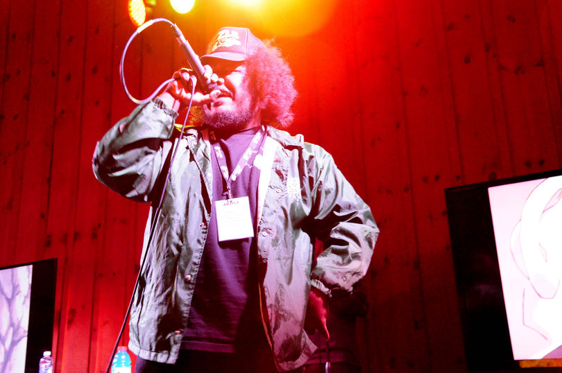 Hip-hop artist Michael Christmas performed songs from his mixtape, “Is This Art?” as well as new material. The Boston native ended his 30-minute set with a freestyle rap that garnered the only applause of the evening.