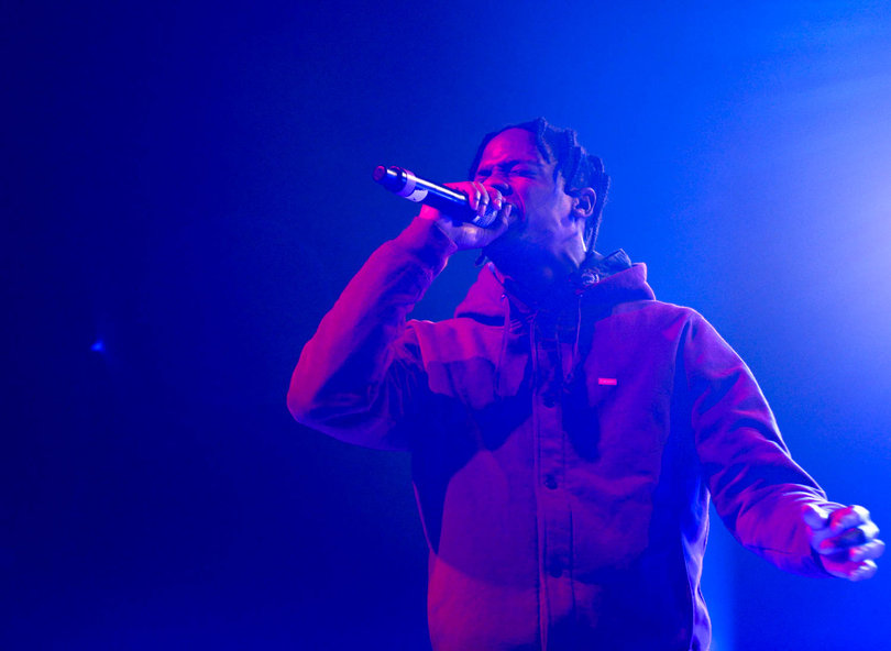 “If you can’t rage,” said Houston-bred rapper Travis Scott, “then go to the back of the crowd!”