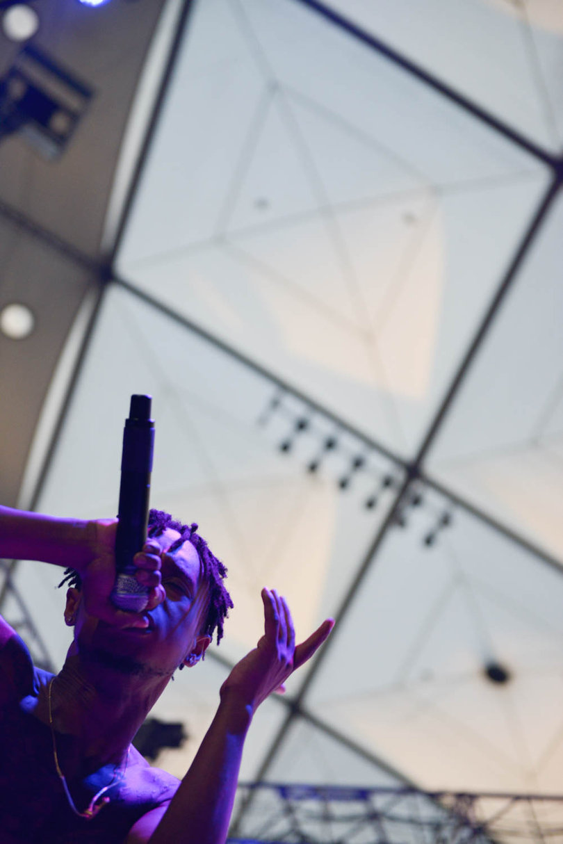 Rae Sremmurd pumped up the crowd with its hit songs such as "No Type" and "No Flex Zone." 