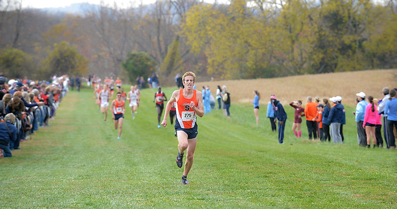 The men's cross country team finished first in the ACC championships in late October. Martin Hehir (pictured) has now broken three school records. 