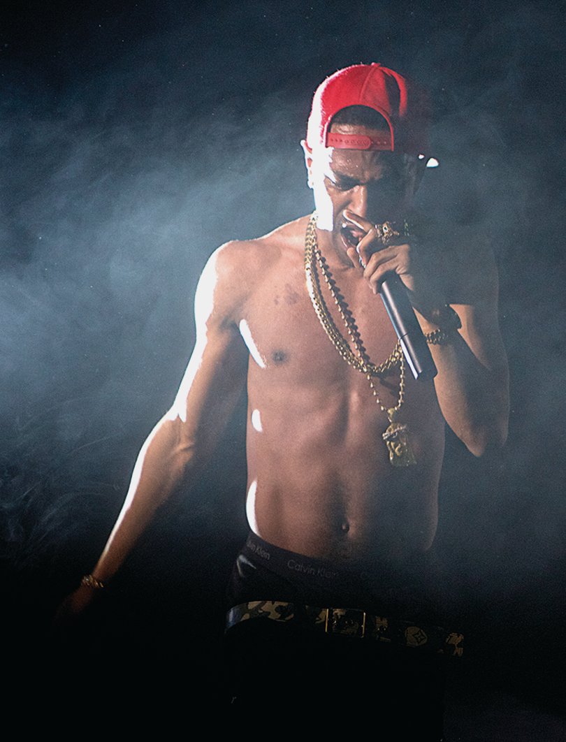 Big Sean crowd surfs at "Save the Horn," closing out the evening. 