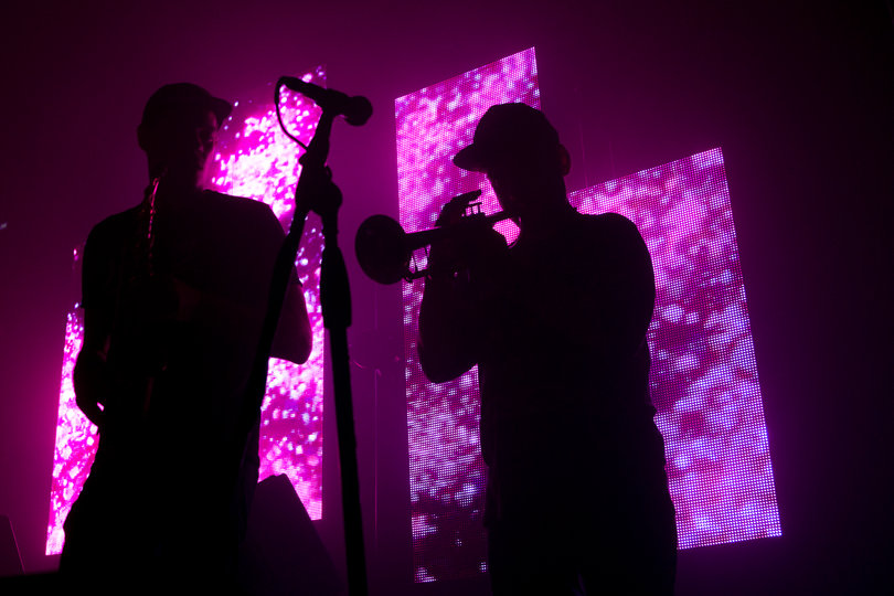 The headliner brought out The Shady Horns, the brass section of the neo-funk group Lettuce. With Ryan Zoidis on saxophone and Eric Bloom on trumpet, the duo added another layer of jazz to Gramatik’s style.