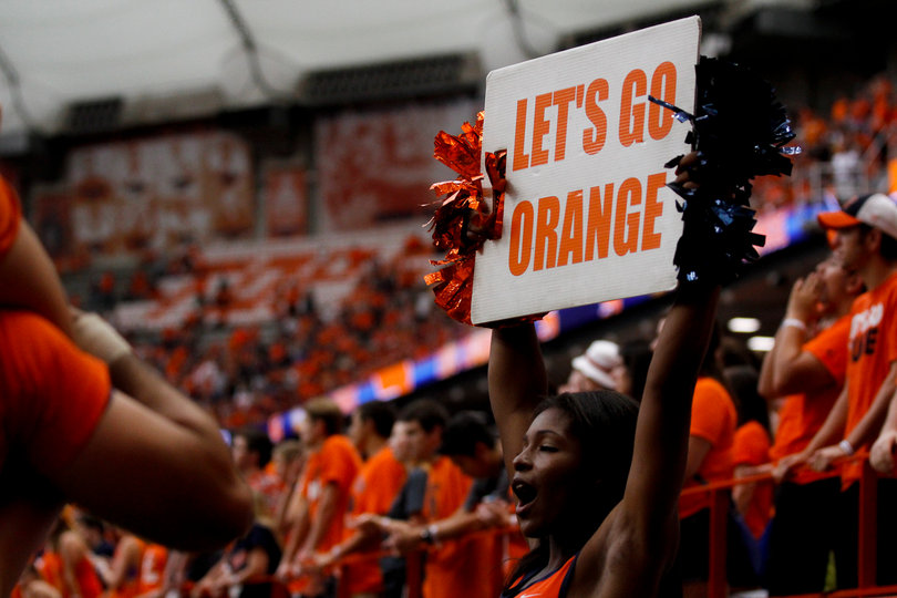 Syracuse drew more fans (27,949 on Saturday) than it did last week, but still had many open seats at the Carrier Dome. 