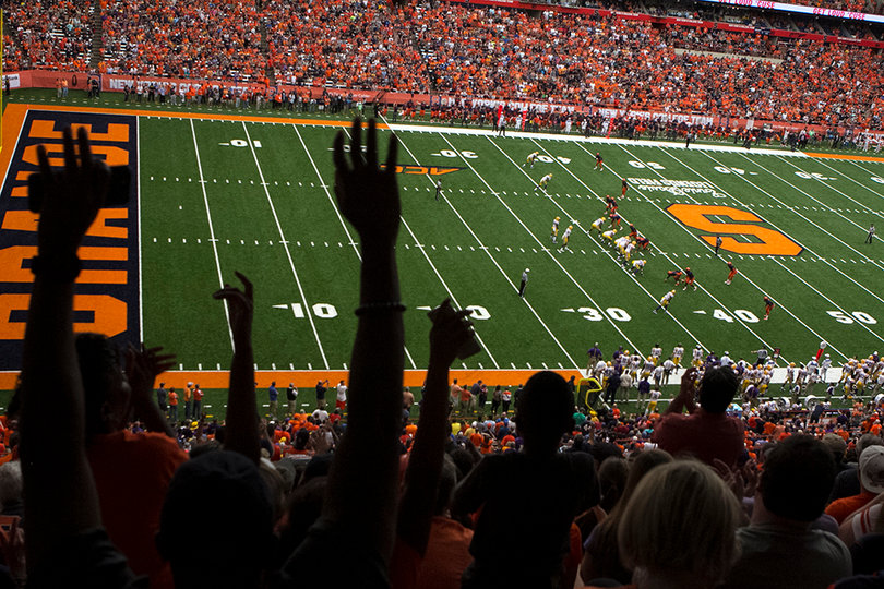 More than 43,000 fans packed the Carrier Dome on Saturday to see the Orange take on LSU.