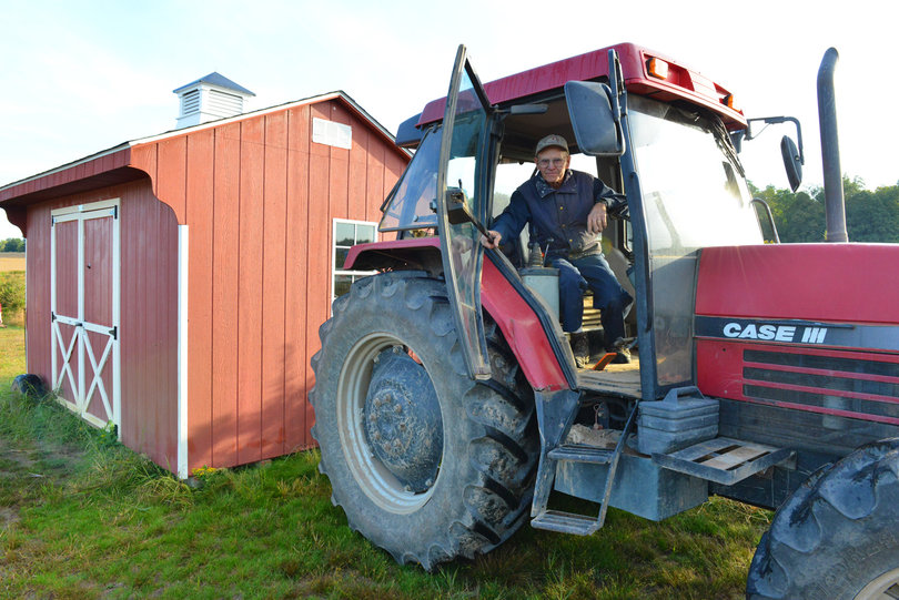 Windsor Abbott, 82, has been driving tractors since he was 6-years-old. 