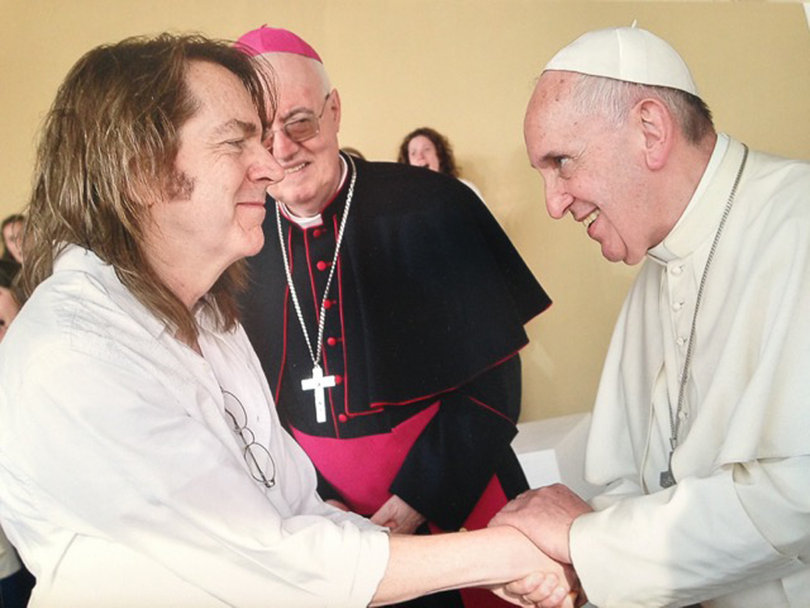 After Bob Halligan Jr. met Pope Francis, he said he "sobbed uncontrollably for four minutes."