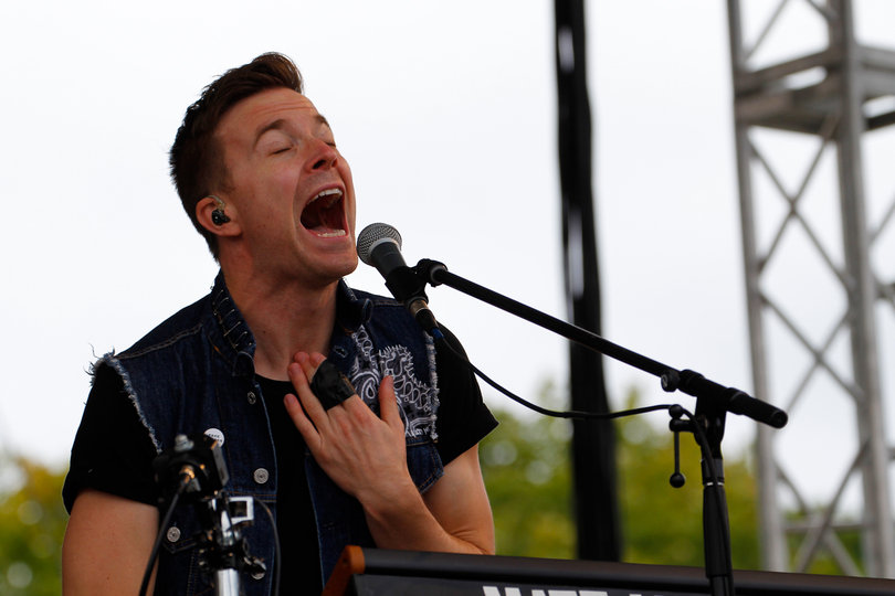 Matt and Kim brought the energy as the third act of the day. Complete with balloons, confetti and Kim Schifino’s booty-shaking, the Brooklyn-based couple played their own hit songs like “Daylight” and “Let’s Go.” 