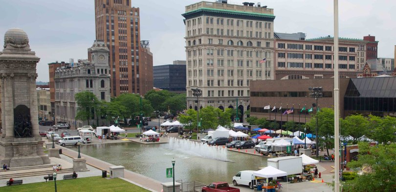 The Syracuse Downtown Farmers Market has existed for more than 100 years and now features more than 50 farmers from the Central New York area.