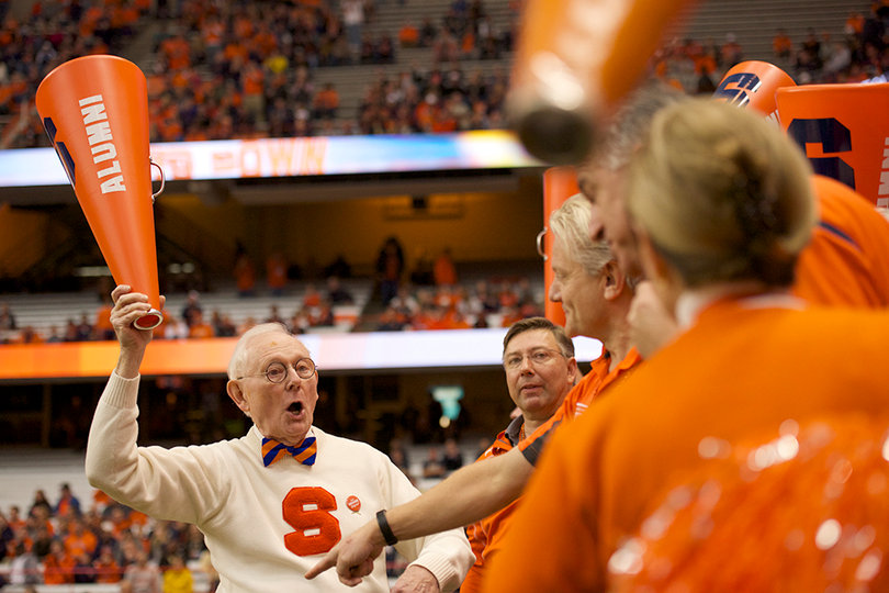 Syracuse fans cheer during its 23-20, last-second loss to the Panthers. 