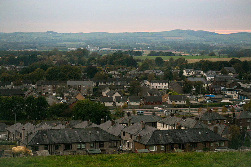 An area of Lockerbie, Scotland that was impacted by debris from the Pan Am Flight 103 disaster as seen on Oct. 16. Most of the houses in this area were rebuilt after the disaster.