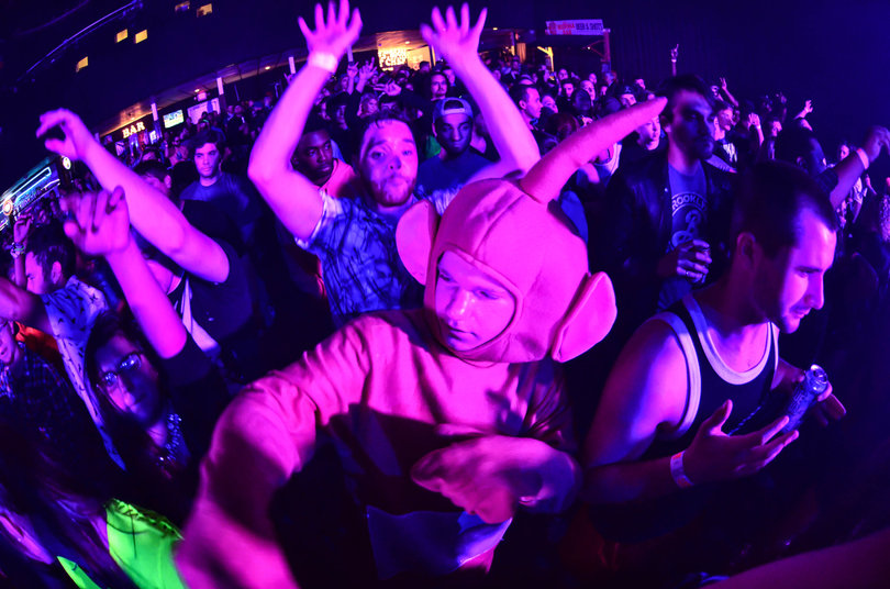 Connor Mitchell, 20, from Sussex County, N.Y. came dressed as Dipsy the Teletubby.