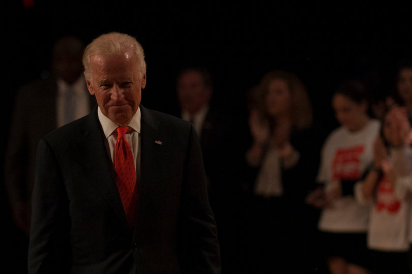 During his speech, Biden commended the courage of sexual assault survivors and applauded Samantha Skaller, a junior at SU who was selected to serve on the national It’s On Us Student Advisory Committee, for speaking out about her rape.